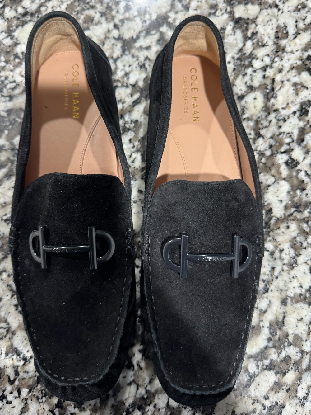 Like New Cole Haan Women Suede Tully Driver Loafers Size 8.5